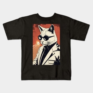 Mafia cat Kids T-Shirt